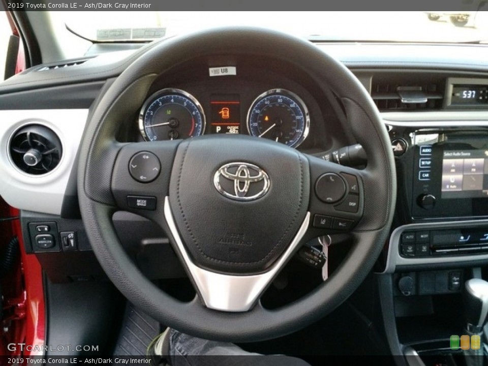 Ash/Dark Gray Interior Steering Wheel for the 2019 Toyota Corolla LE #130045660