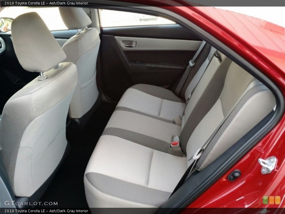Ash/Dark Gray Interior Rear Seat for the 2019 Toyota Corolla LE #130045720