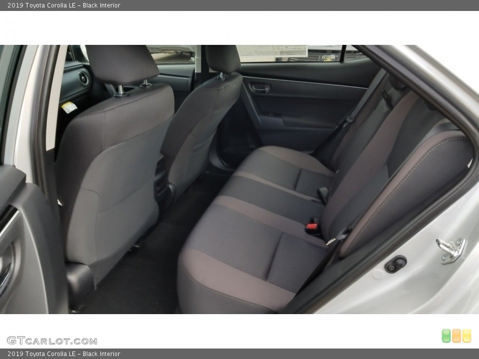 Black Interior Rear Seat for the 2019 Toyota Corolla LE #130051199