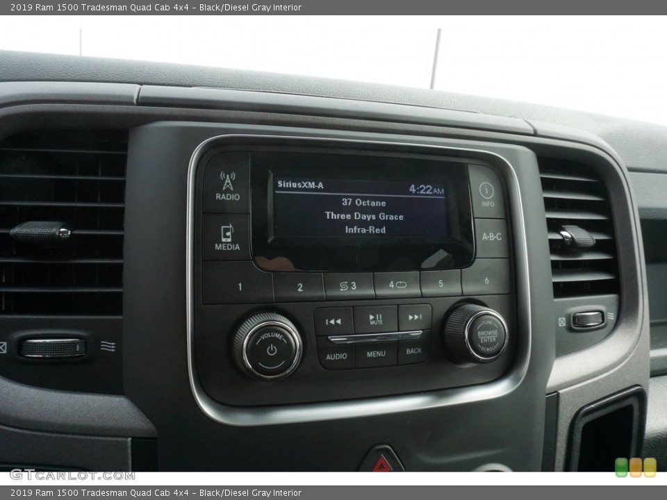 Black/Diesel Gray Interior Controls for the 2019 Ram 1500 Tradesman Quad Cab 4x4 #130055465