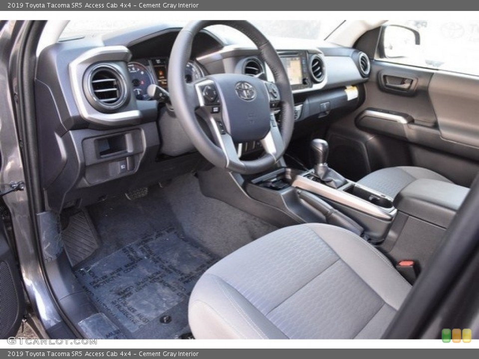 Cement Gray Interior Photo for the 2019 Toyota Tacoma SR5 Access Cab 4x4 #130061789