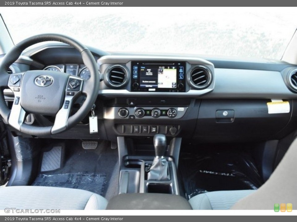 Cement Gray Interior Dashboard for the 2019 Toyota Tacoma SR5 Access Cab 4x4 #130061837