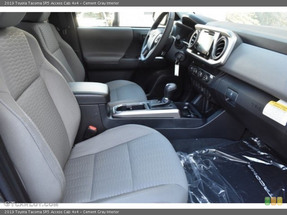 Cement Gray Interior Front Seat for the 2019 Toyota Tacoma SR5 Access Cab 4x4 #130061894