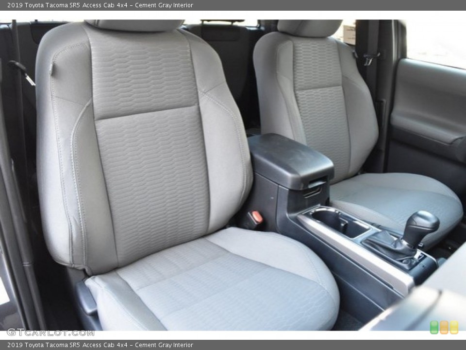 Cement Gray Interior Front Seat for the 2019 Toyota Tacoma SR5 Access Cab 4x4 #130061912