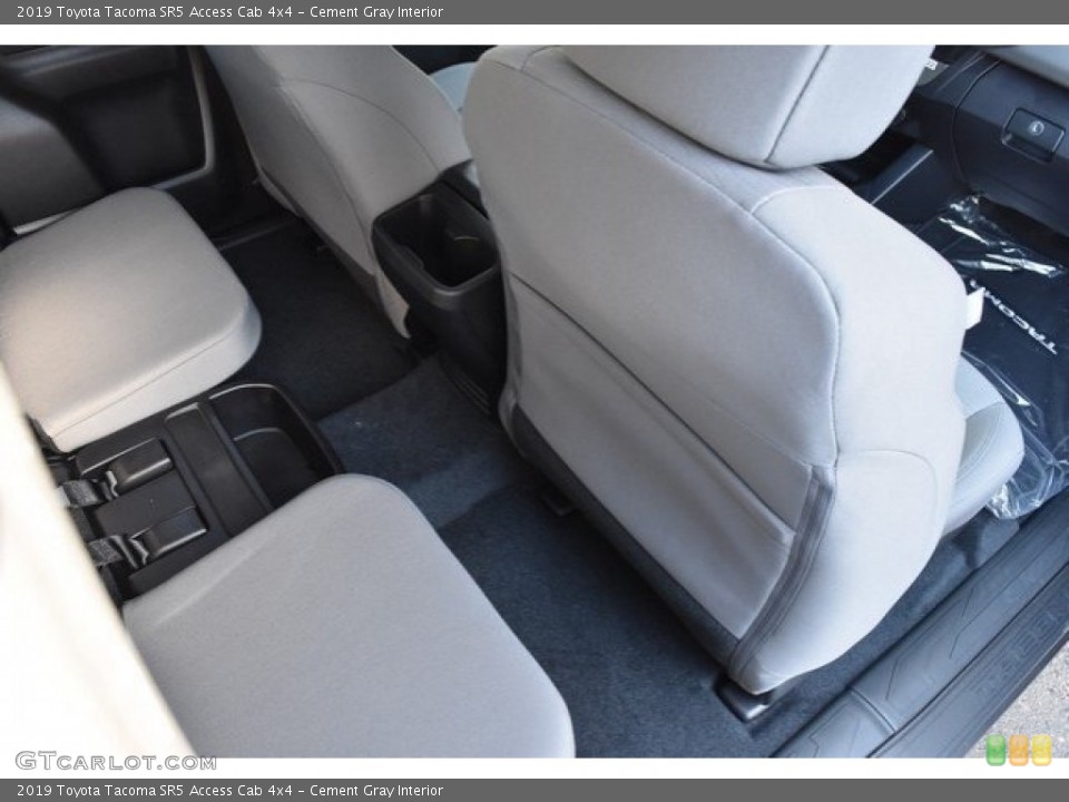 Cement Gray Interior Rear Seat for the 2019 Toyota Tacoma SR5 Access Cab 4x4 #130061969