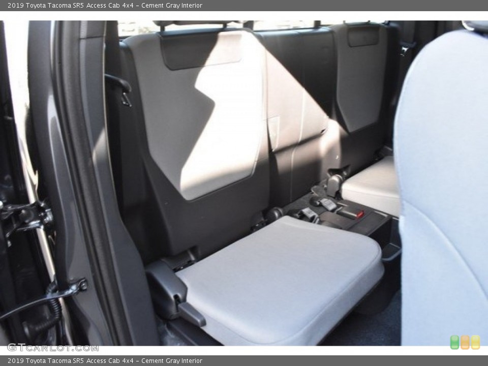 Cement Gray Interior Rear Seat for the 2019 Toyota Tacoma SR5 Access Cab 4x4 #130062005