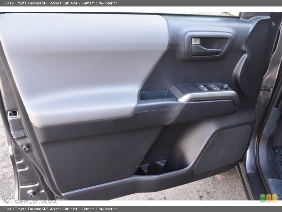 Cement Gray Interior Door Panel for the 2019 Toyota Tacoma SR5 Access Cab 4x4 #130062014