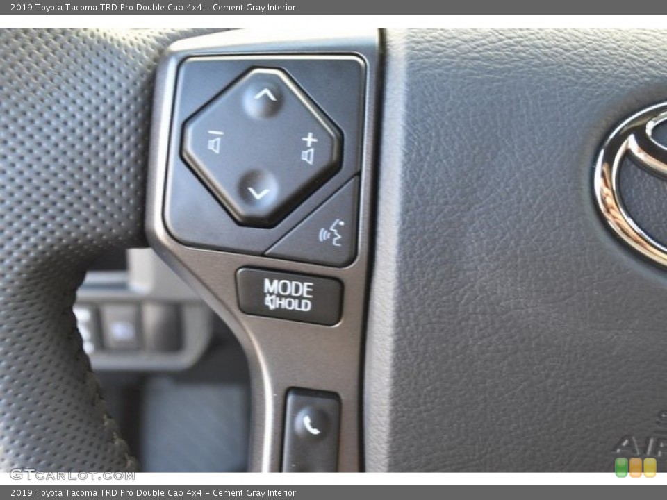 Cement Gray Interior Steering Wheel for the 2019 Toyota Tacoma TRD Pro Double Cab 4x4 #130062641