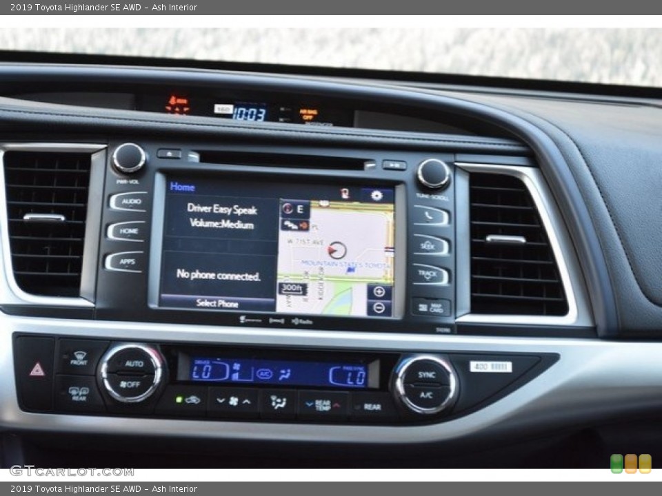 Ash Interior Navigation for the 2019 Toyota Highlander SE AWD #130066025