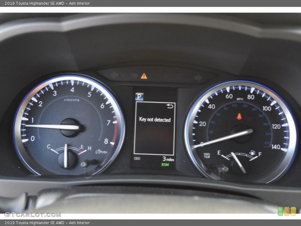 Ash Interior Gauges for the 2019 Toyota Highlander SE AWD #130068722