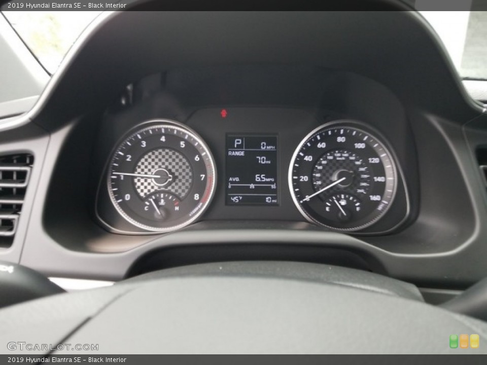 Black Interior Gauges for the 2019 Hyundai Elantra SE #130074423