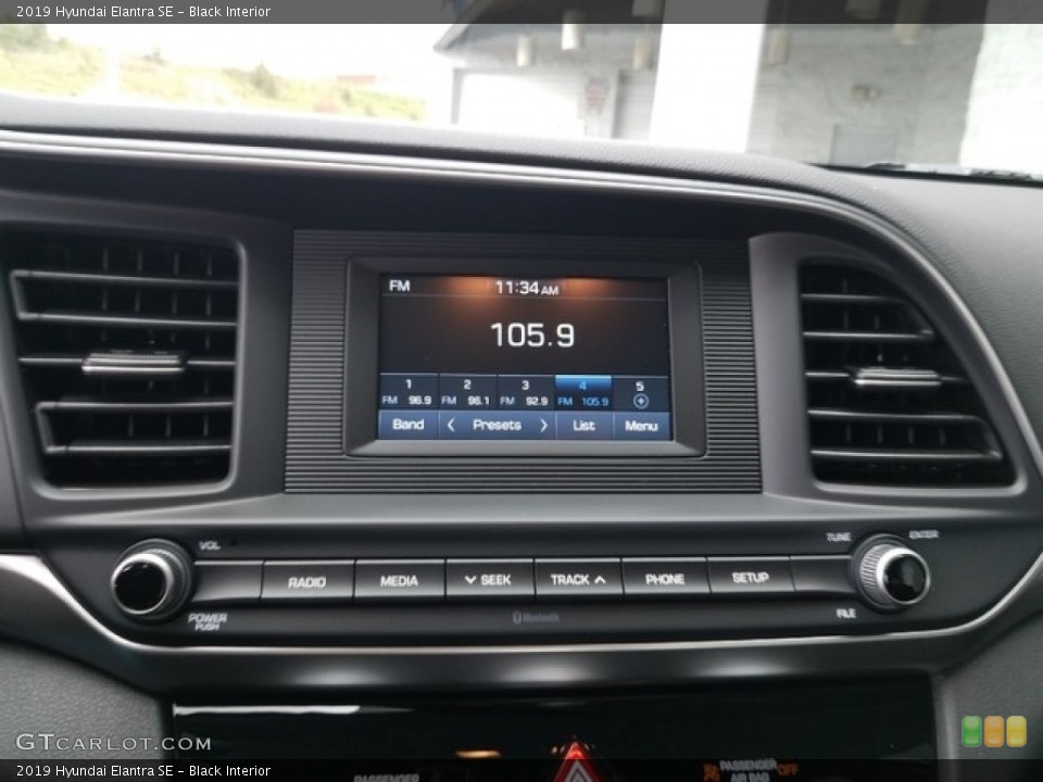 Black Interior Controls for the 2019 Hyundai Elantra SE #130074465