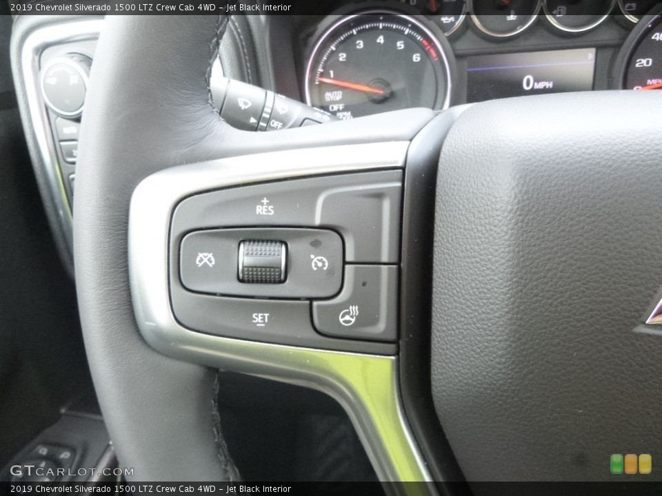 Jet Black Interior Steering Wheel for the 2019 Chevrolet Silverado 1500 LTZ Crew Cab 4WD #130076055
