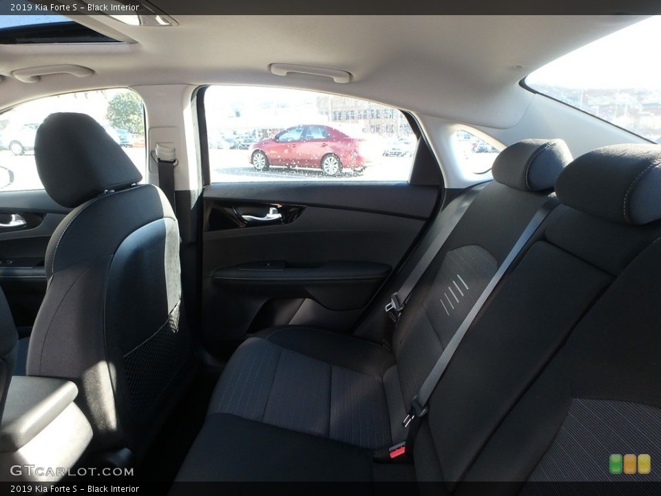 Black Interior Rear Seat for the 2019 Kia Forte S #130081992