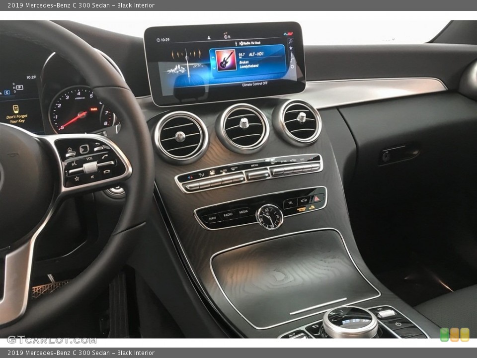 Black Interior Controls for the 2019 Mercedes-Benz C 300 Sedan #130082709