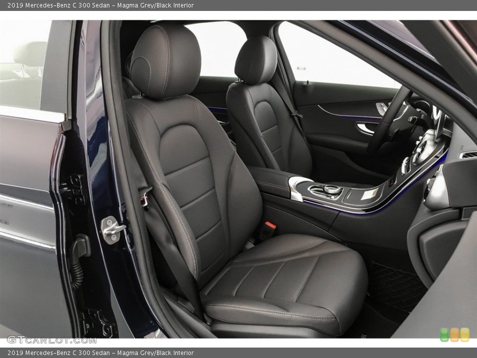 Magma Grey/Black Interior Front Seat for the 2019 Mercedes-Benz C 300 Sedan #130082985