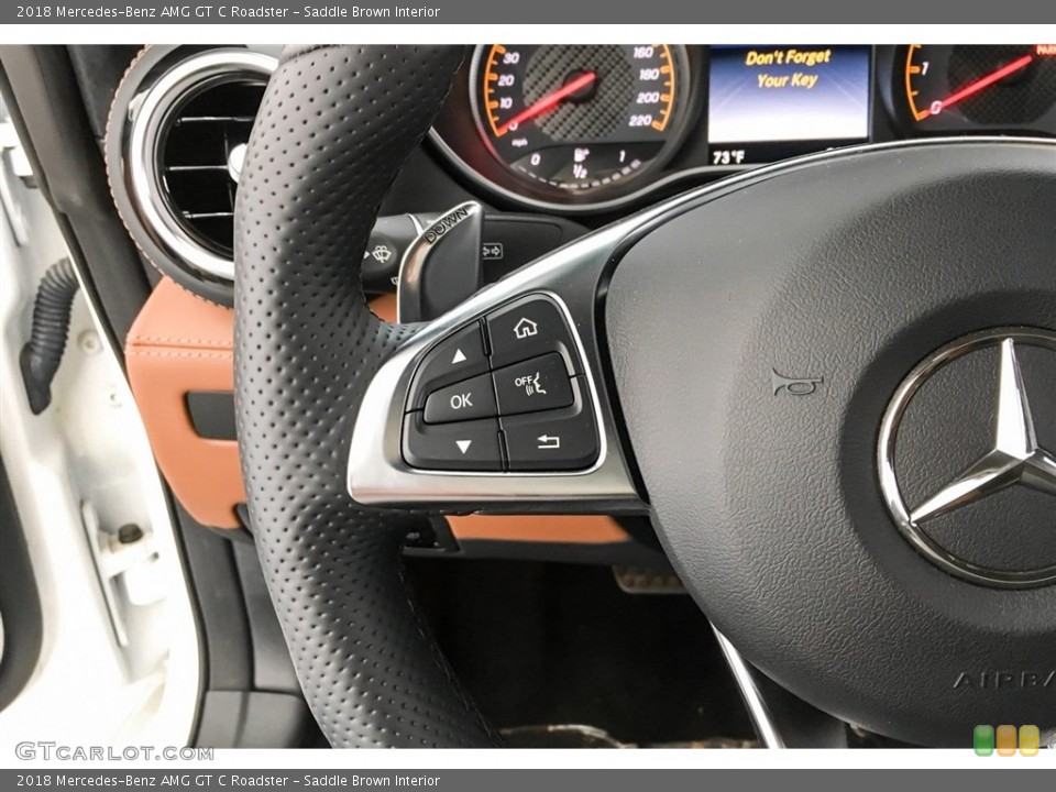 Saddle Brown Interior Steering Wheel for the 2018 Mercedes-Benz AMG GT C Roadster #130084347