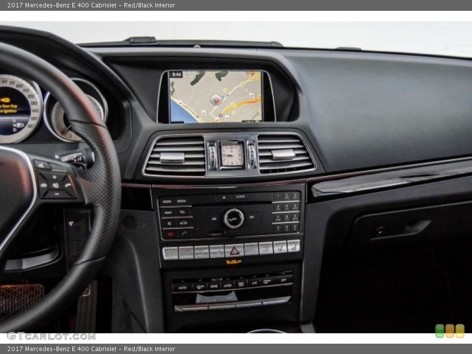 Red/Black Interior Controls for the 2017 Mercedes-Benz E 400 Cabriolet #130084794