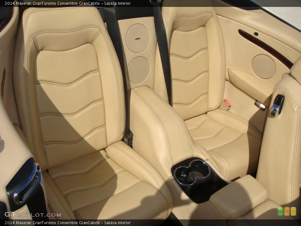 Sabbia Interior Rear Seat for the 2014 Maserati GranTurismo Convertible GranCabrio #130088826