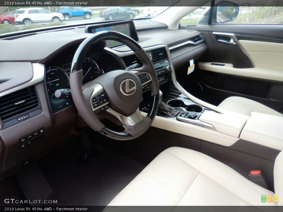 Parchment Interior Photo for the 2019 Lexus RX 450hL AWD #130092140
