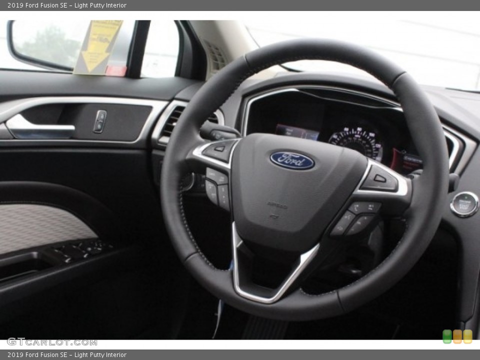 Light Putty Interior Steering Wheel for the 2019 Ford Fusion SE #130107671
