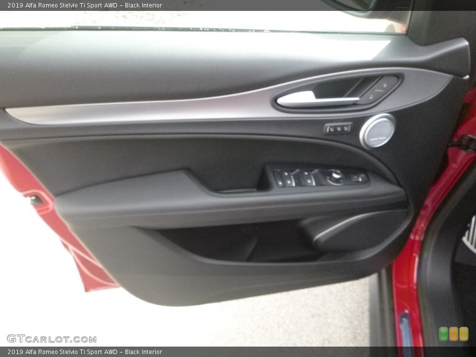 Black Interior Door Panel for the 2019 Alfa Romeo Stelvio Ti Sport AWD #130108505