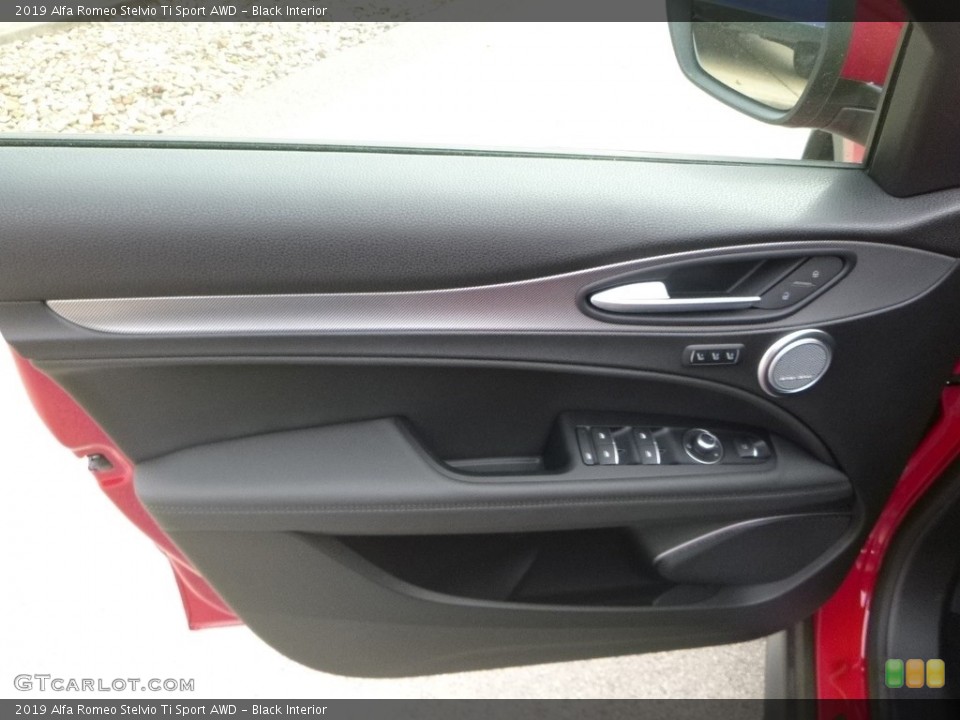 Black Interior Door Panel for the 2019 Alfa Romeo Stelvio Ti Sport AWD #130111526