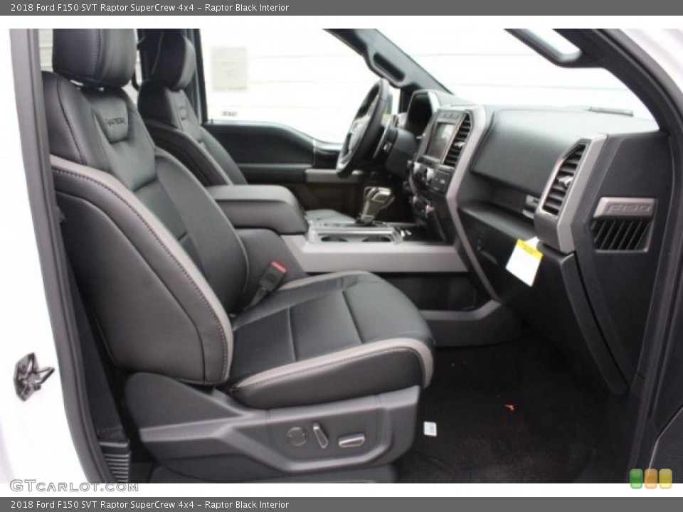 Raptor Black Interior Front Seat for the 2018 Ford F150 SVT Raptor SuperCrew 4x4 #130111679