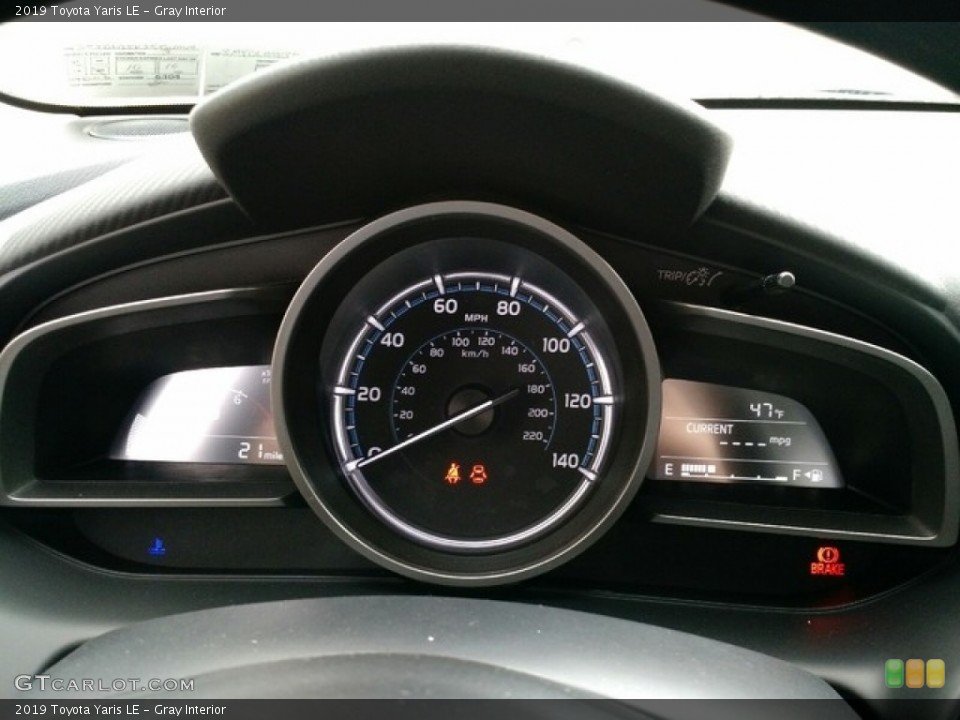 Gray Interior Gauges for the 2019 Toyota Yaris LE #130114769