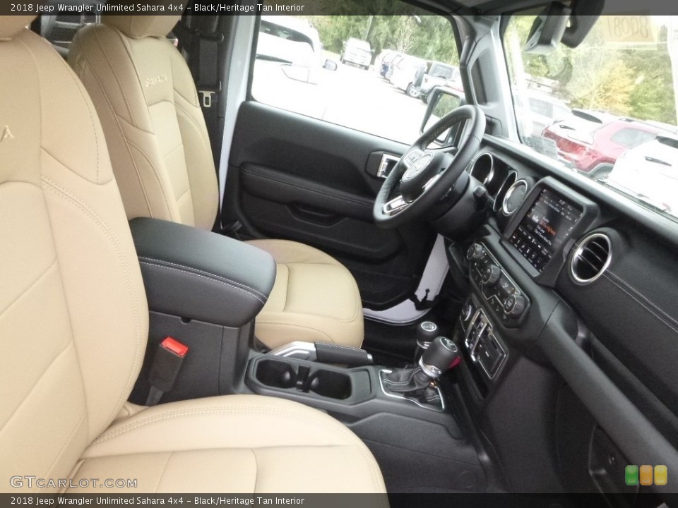 Black/Heritage Tan 2018 Jeep Wrangler Unlimited Interiors