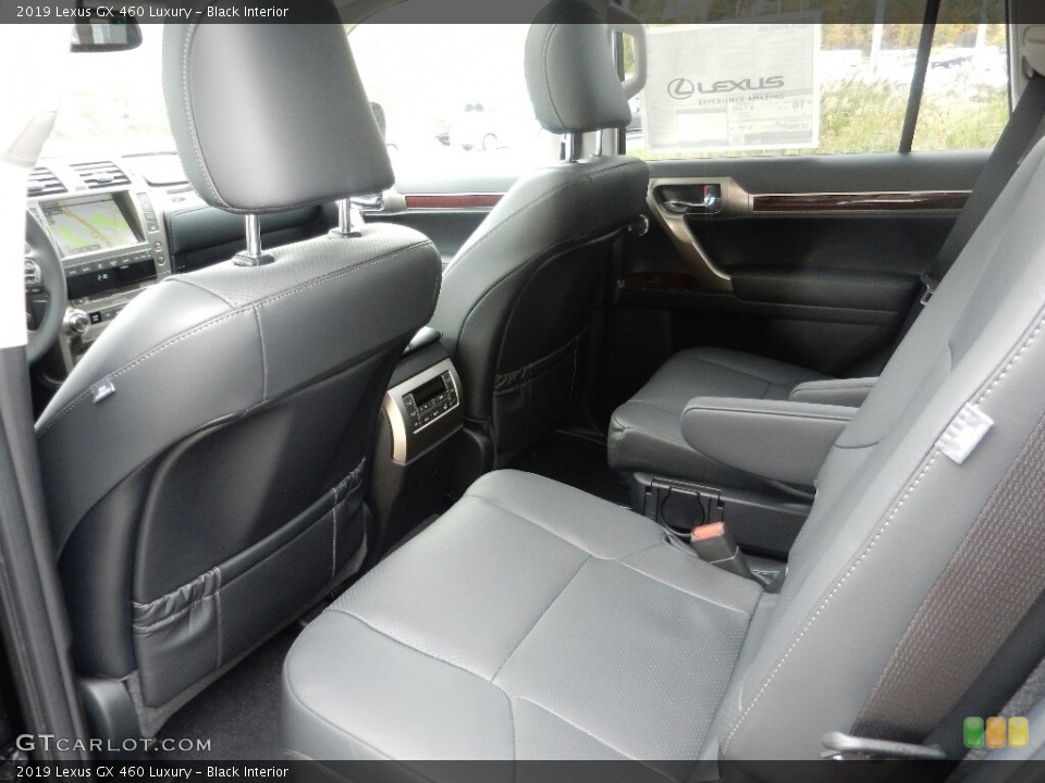 Black Interior Rear Seat for the 2019 Lexus GX 460 Luxury #130117694