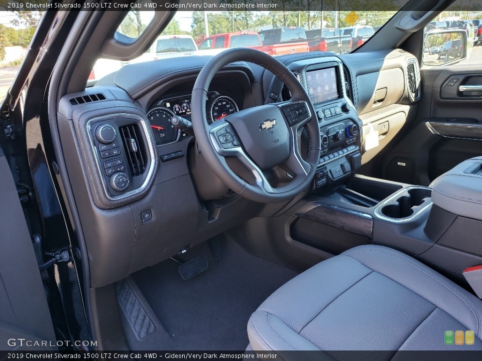 Gideon/Very Dark Atmosphere Interior Photo for the 2019 Chevrolet Silverado 1500 LTZ Crew Cab 4WD #130118435