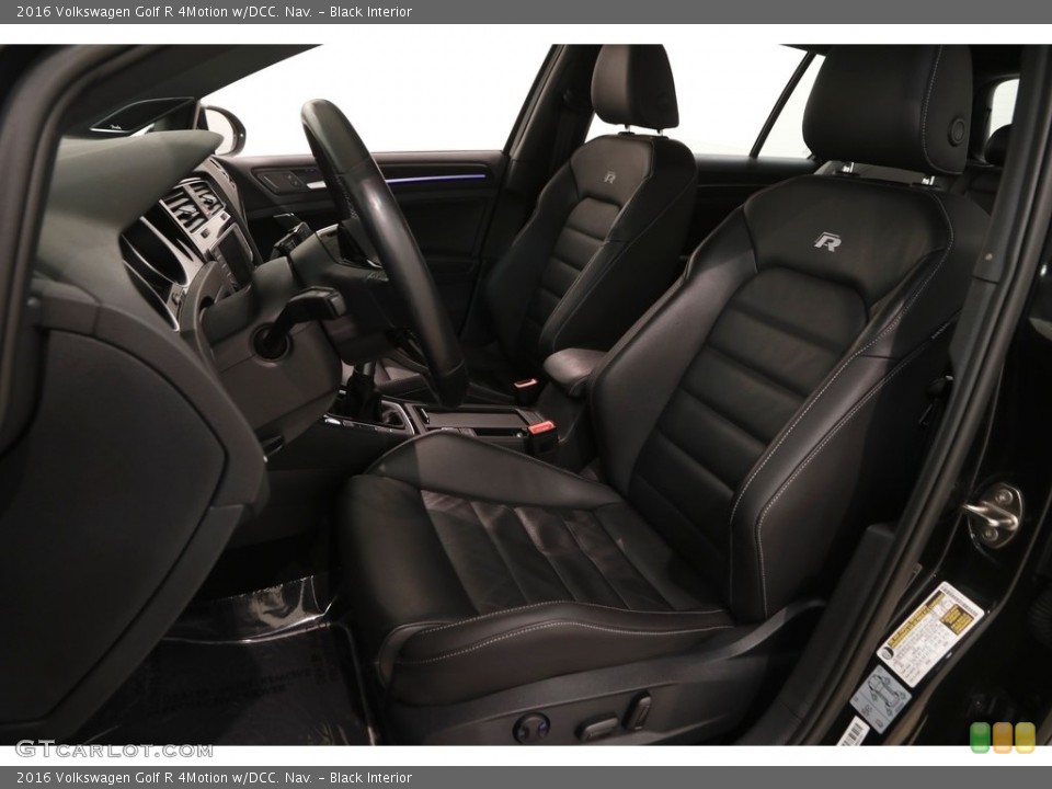 Black Interior Front Seat for the 2016 Volkswagen Golf R 4Motion w/DCC. Nav. #130126811