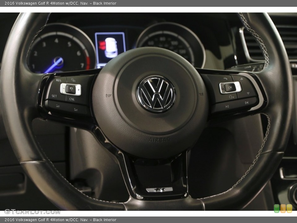 Black Interior Steering Wheel for the 2016 Volkswagen Golf R 4Motion w/DCC. Nav. #130126847