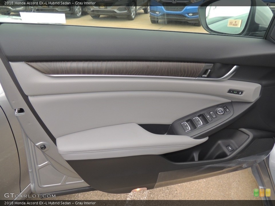 Gray Interior Door Panel for the 2018 Honda Accord EX-L Hybrid Sedan #130131956