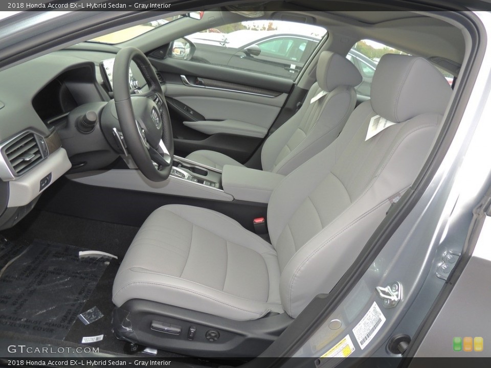Gray Interior Front Seat for the 2018 Honda Accord EX-L Hybrid Sedan #130132010