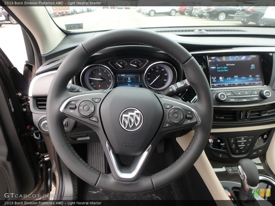 Light Neutral Interior Steering Wheel for the 2019 Buick Envision Preferred AWD #130132913