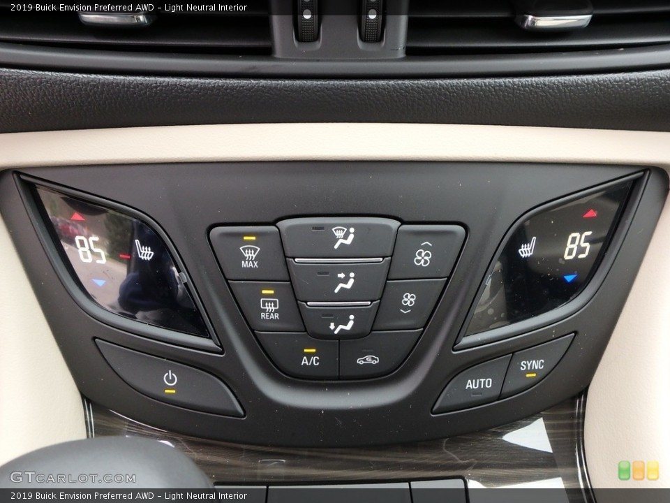 Light Neutral Interior Controls for the 2019 Buick Envision Preferred AWD #130132943