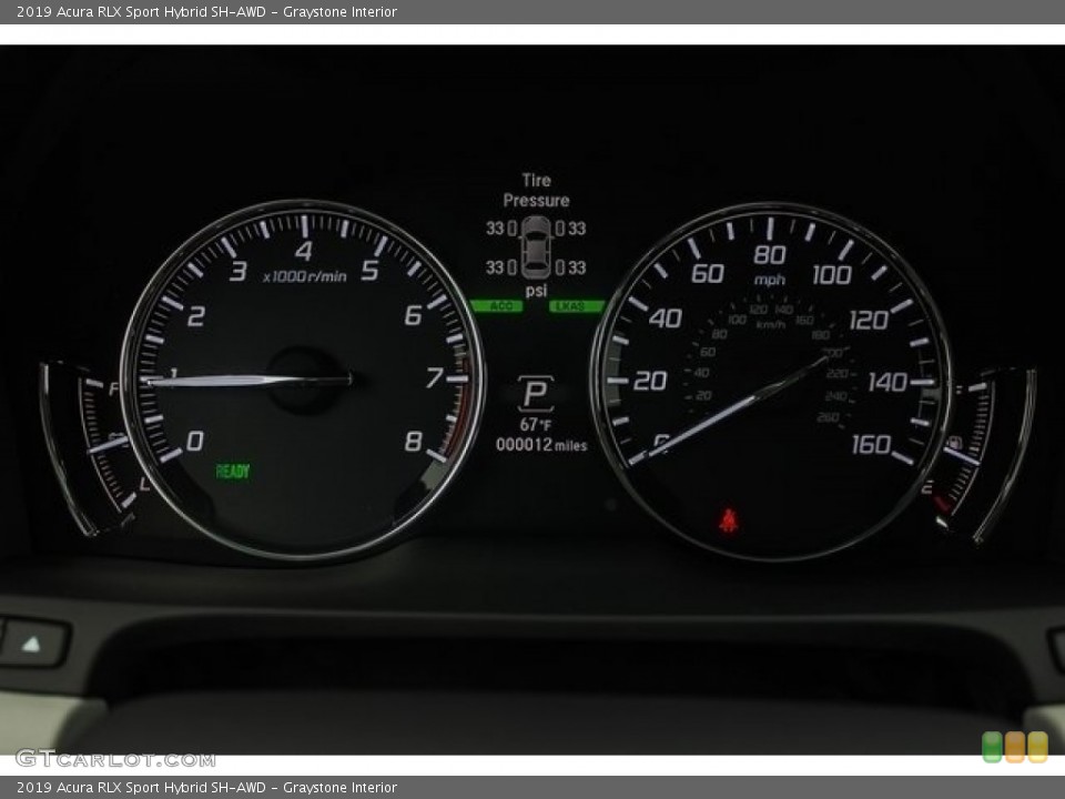 Graystone Interior Gauges for the 2019 Acura RLX Sport Hybrid SH-AWD #130133522