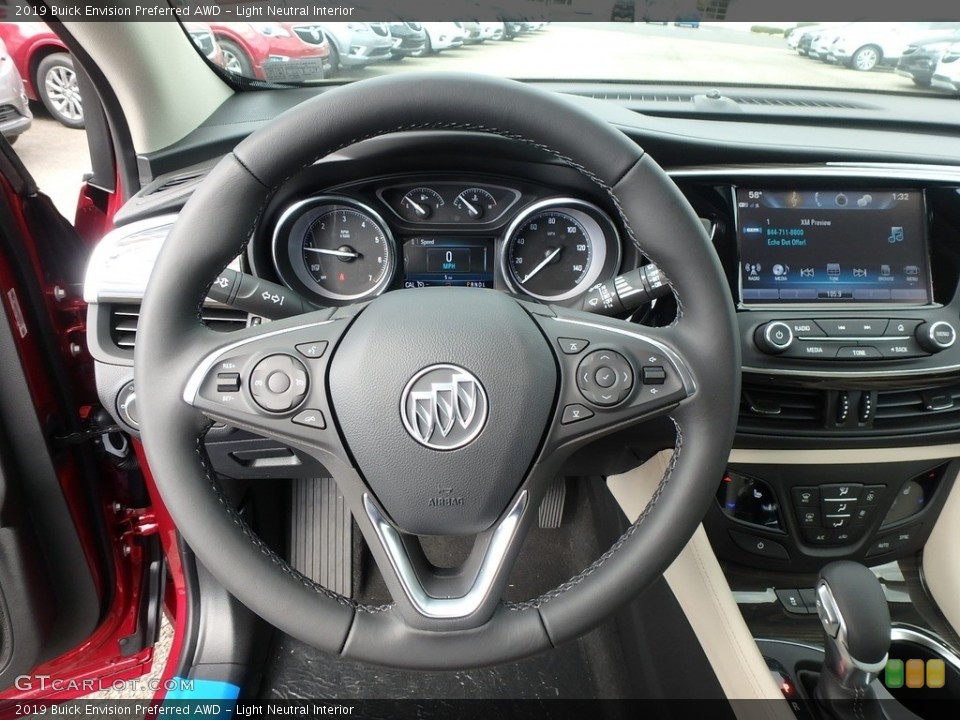 Light Neutral Interior Steering Wheel for the 2019 Buick Envision Preferred AWD #130134809