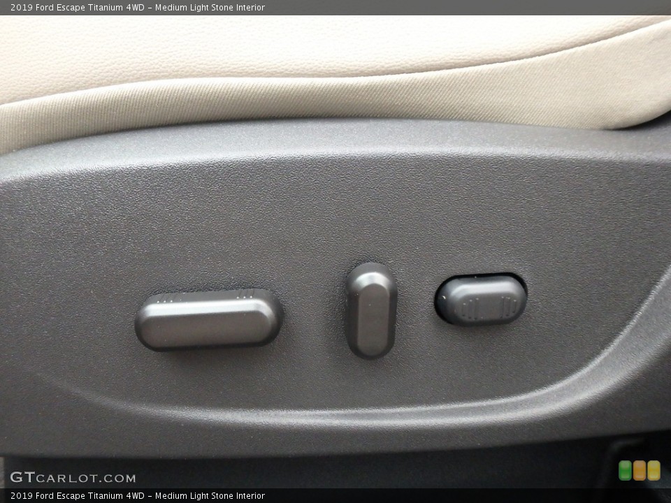 Medium Light Stone Interior Controls for the 2019 Ford Escape Titanium 4WD #130134815