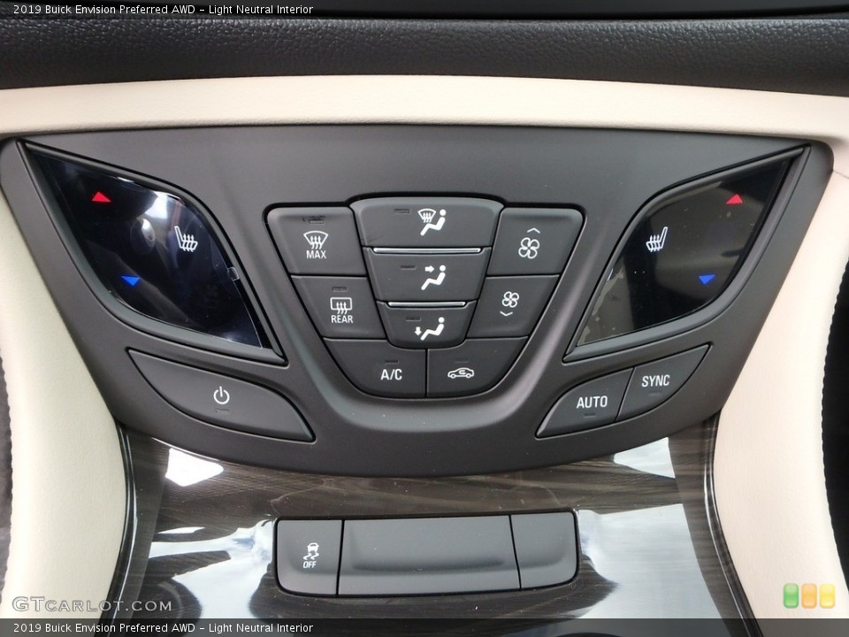 Light Neutral Interior Controls for the 2019 Buick Envision Preferred AWD #130134893