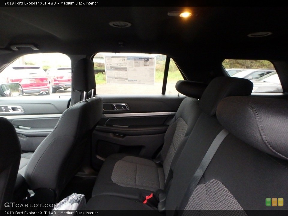 Medium Black Interior Rear Seat for the 2019 Ford Explorer XLT 4WD #130135013