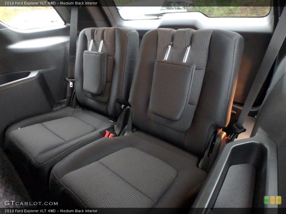 Medium Black Interior Rear Seat for the 2019 Ford Explorer XLT 4WD #130135034