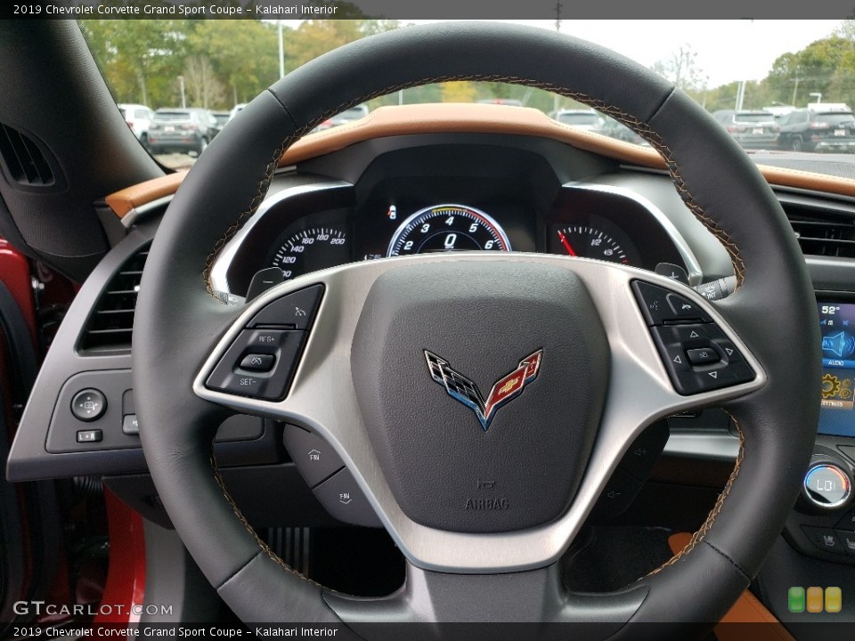 Kalahari Interior Steering Wheel for the 2019 Chevrolet Corvette Grand Sport Coupe #130137008