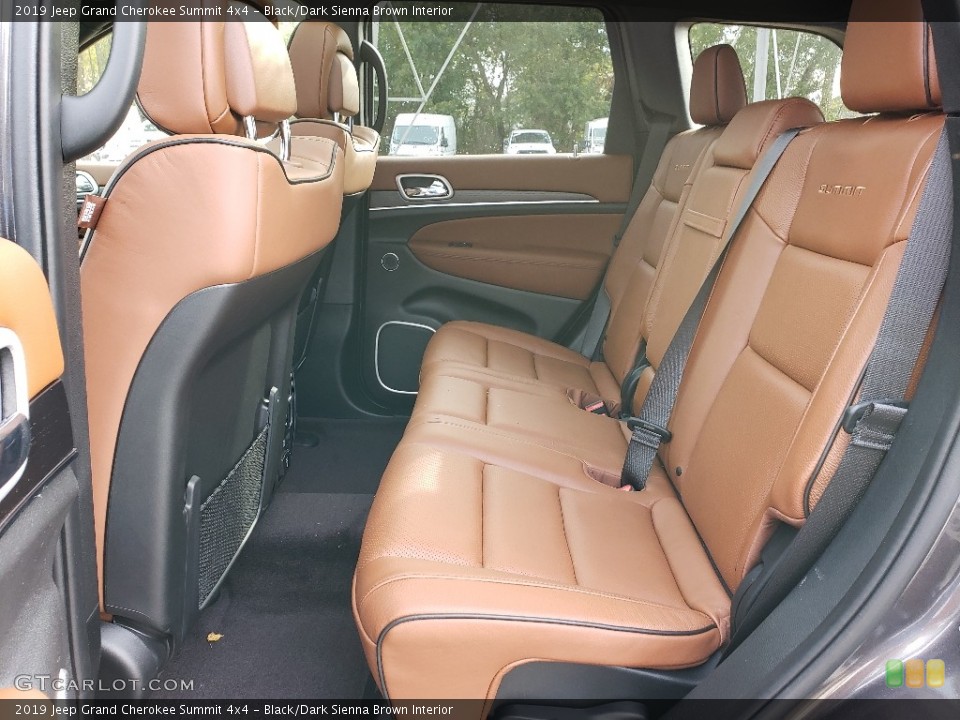 Black/Dark Sienna Brown Interior Rear Seat for the 2019 Jeep Grand Cherokee Summit 4x4 #130139369