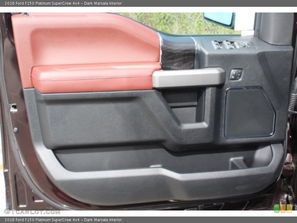 Dark Marsala Interior Door Panel for the 2018 Ford F150 Platinum SuperCrew 4x4 #130140677