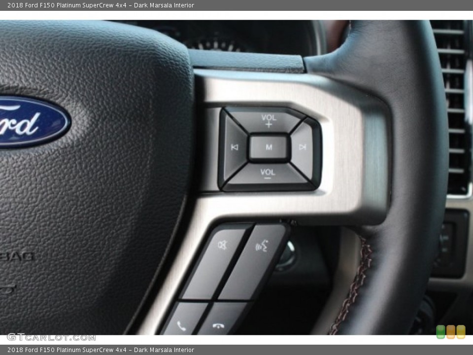 Dark Marsala Interior Steering Wheel for the 2018 Ford F150 Platinum SuperCrew 4x4 #130140851