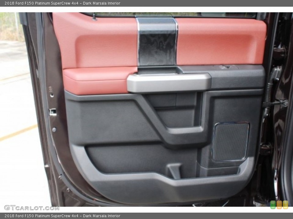 Dark Marsala Interior Door Panel for the 2018 Ford F150 Platinum SuperCrew 4x4 #130140902
