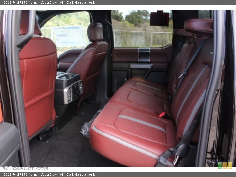 Dark Marsala Interior Rear Seat for the 2018 Ford F150 Platinum SuperCrew 4x4 #130140918